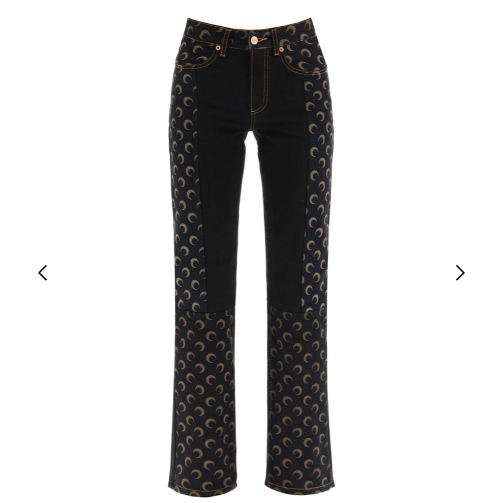 Marine Serre Moon Printed Jeans